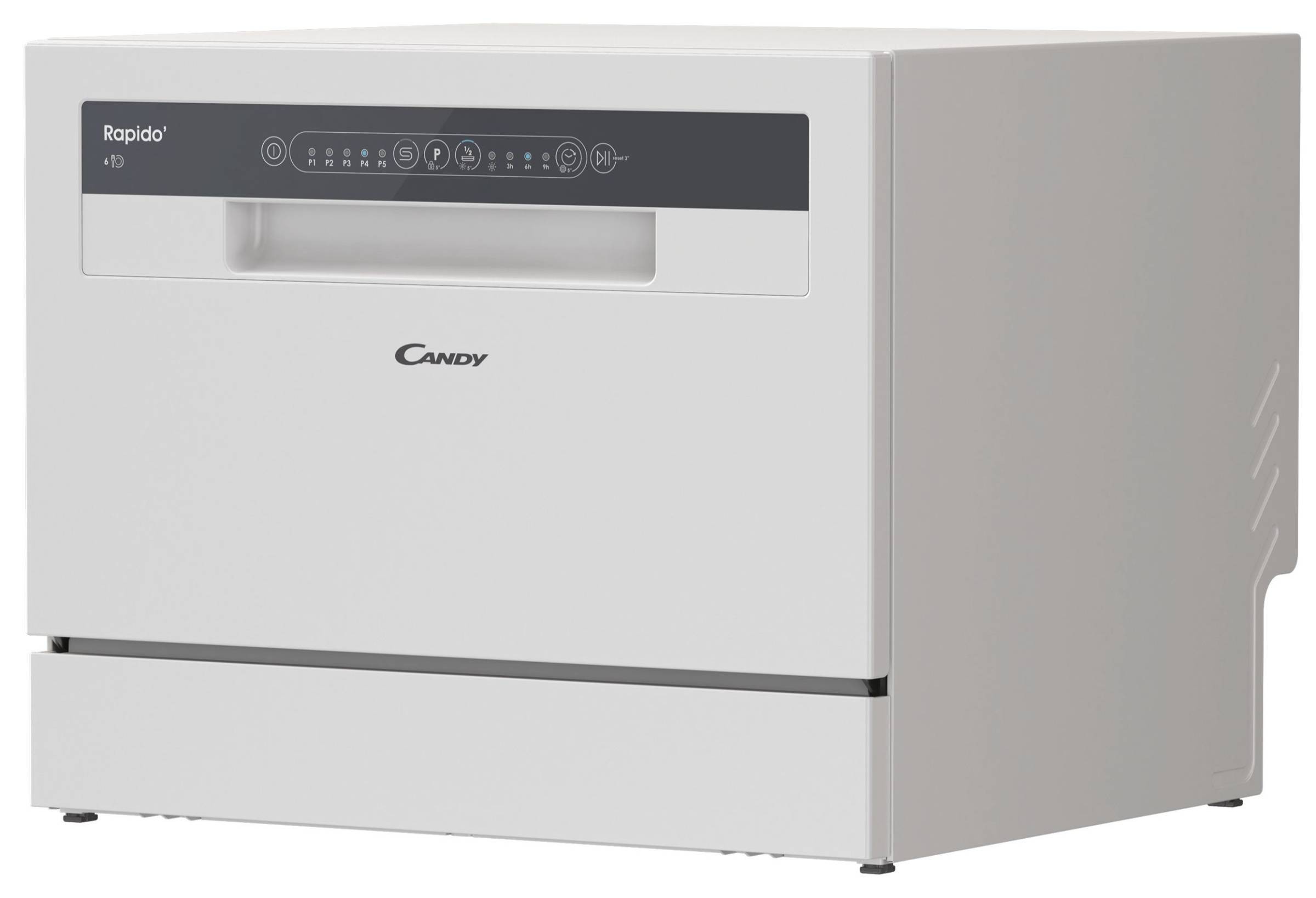 Mini lave vaisselle CANDY RAPIDO 6 couverts  - CP6E51LW