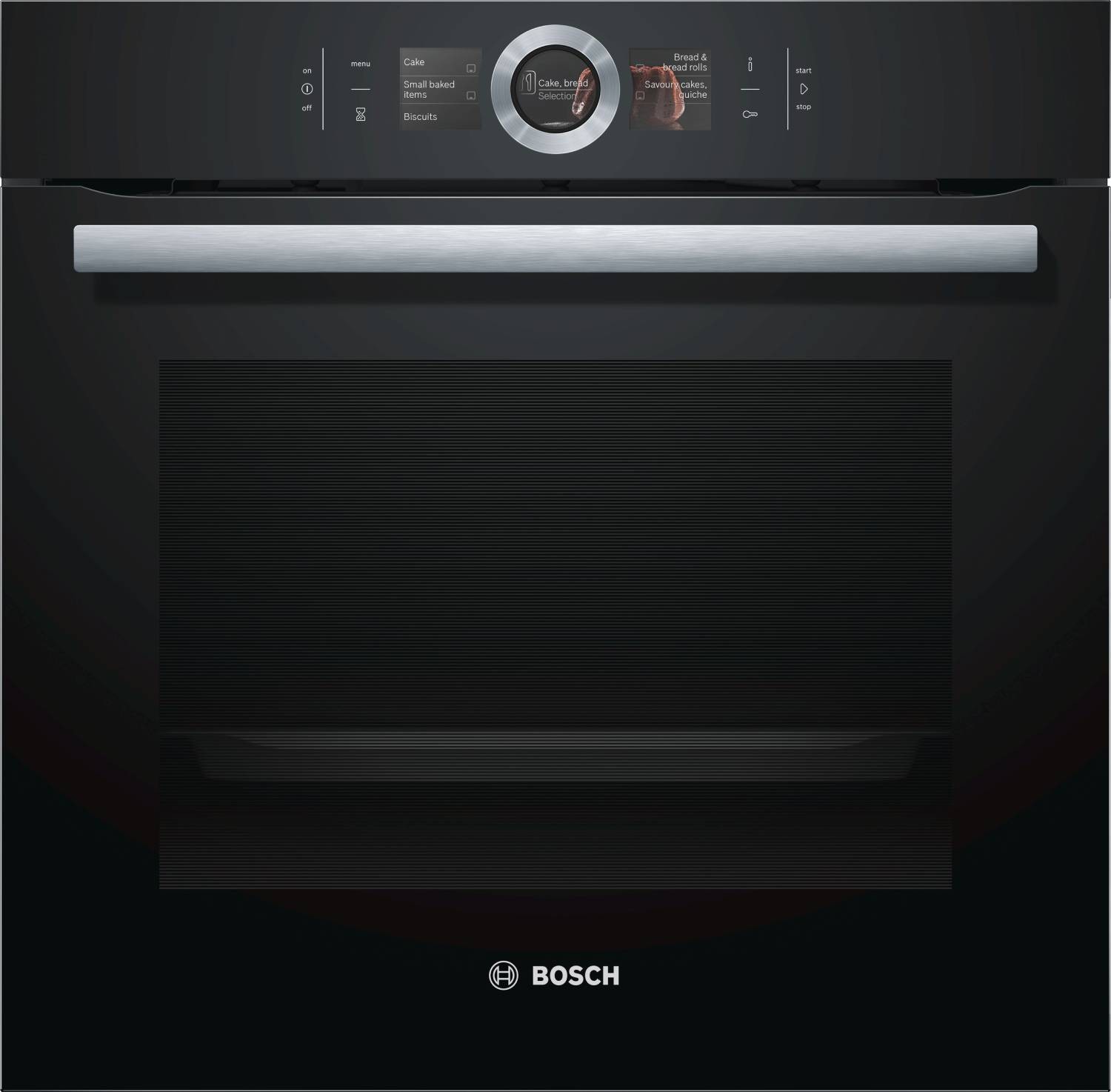BOSCH Four encastrable pyrolyse Série 8 PerfectBake Hotair 4D 71L Noir HBG6764B1 BOSCH Four encastrable pyrolyse Série 8 PerfectBake Hotair 4D 71L Noir HBG6764B1