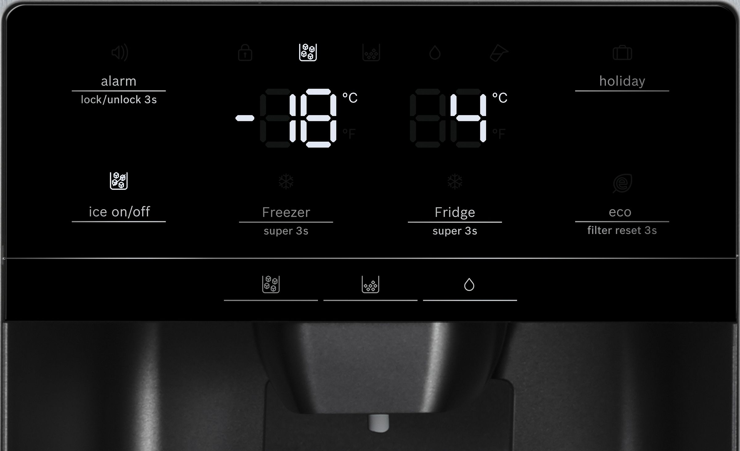 Réfrigérateur américain BOSCH 562L No Frost Inox - KAD93AIDP