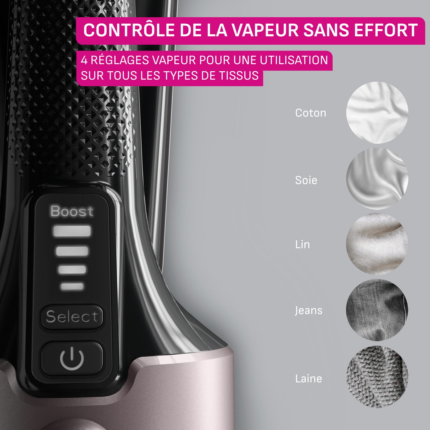 Défroisseur vapeur CALOR 1800W 35g/min - DT8765C0