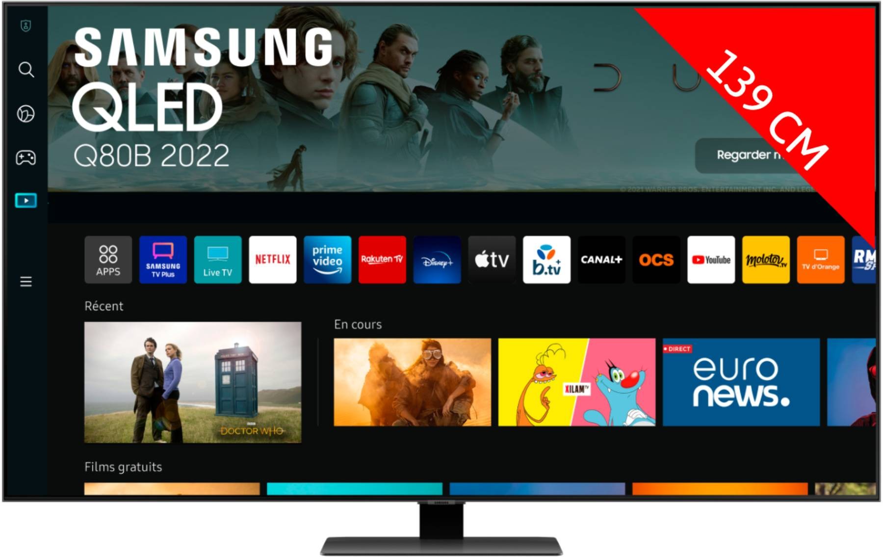 TV QLED 4K 138 cm QE55Q80B TV QLED 4K 138 cm QE55Q80B