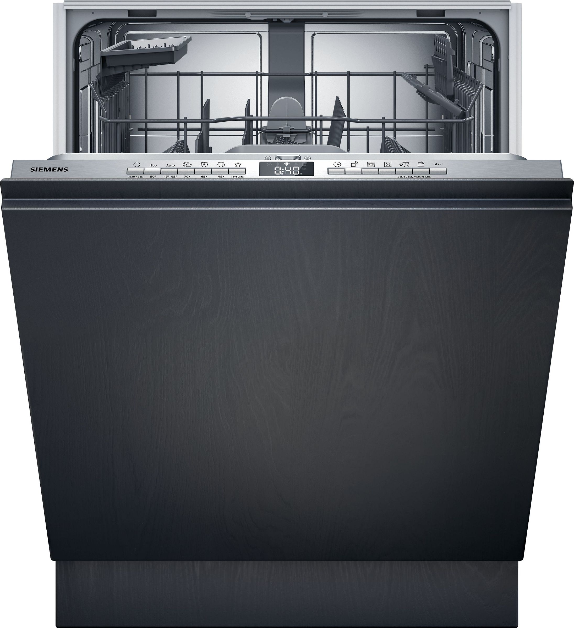 Lave vaisselle tout integrable 60 cm SIEMENS Connecté 13 couverts 46dB Noir SN63HX03TE