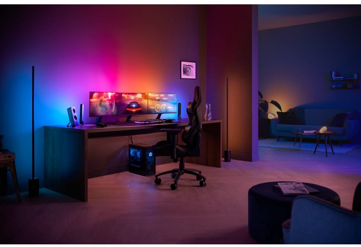 PHILIPS HUE Lumière connectée  - HUE-LIGHTSTRIPPC-3X