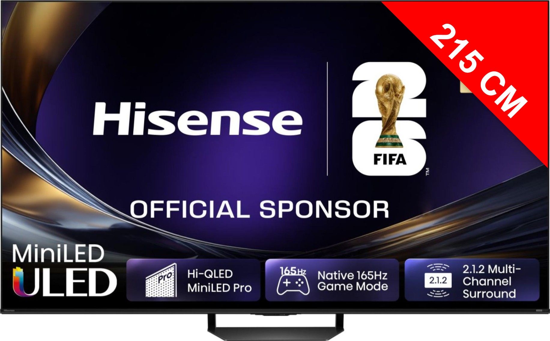 TV Mini LED 4K 214 cm HISENSE  85U7SPRO
