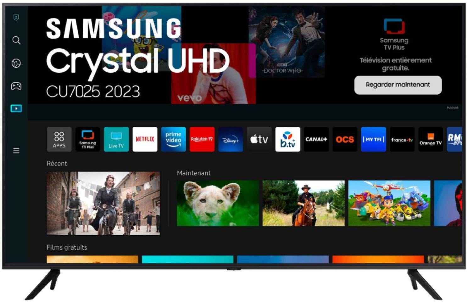 SAMSUNG TV LED 4K 138 cm  - TU55CU7025