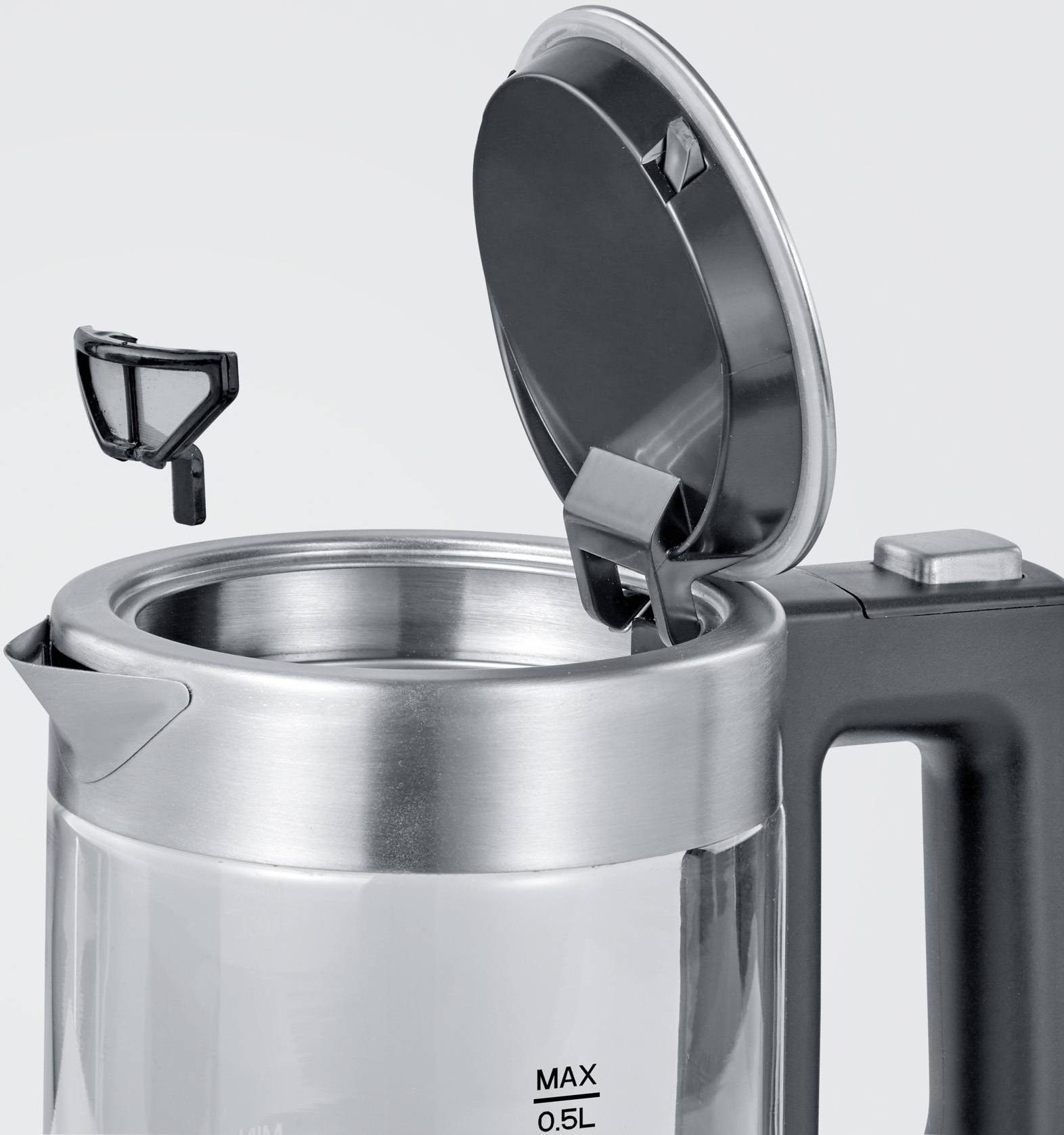 Bouilloire SEVERIN , 0,5L, 1100W, Inox - WK3472