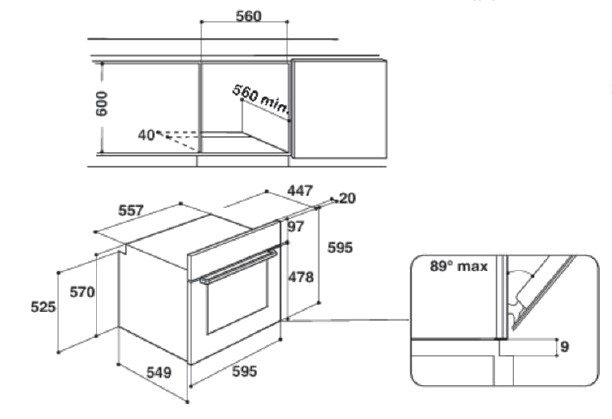 Four encastrable pyrolyse HOTPOINT ARISTON  - FA2844PIXHA