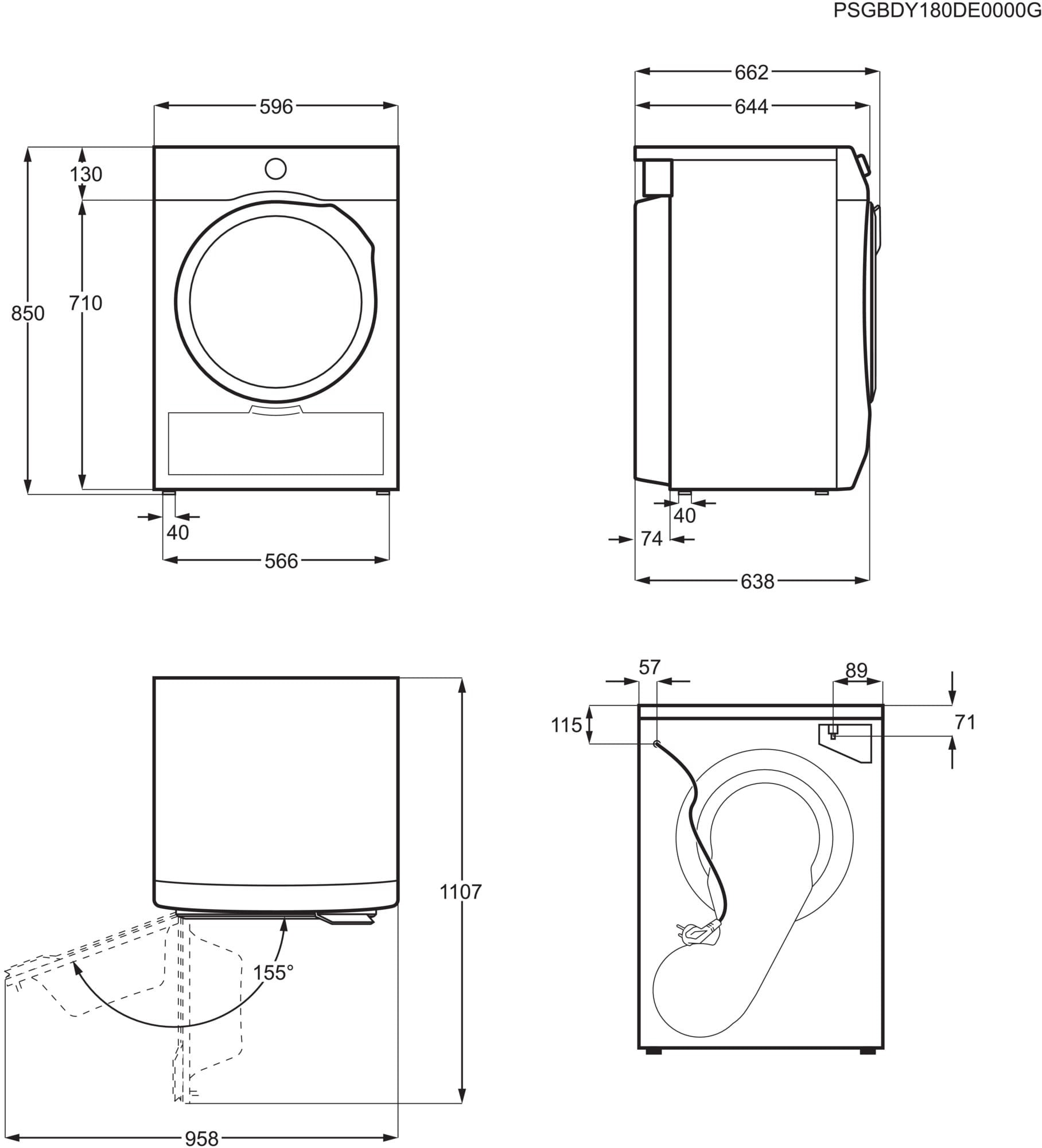 Sèche-linge pompe à chaleur ELECTROLUX  - EW6HI5110RO