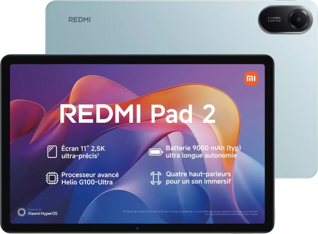 Tablette XIAOMI 11'' Wi-Fi 128Go Vert REDMIPAD24128V