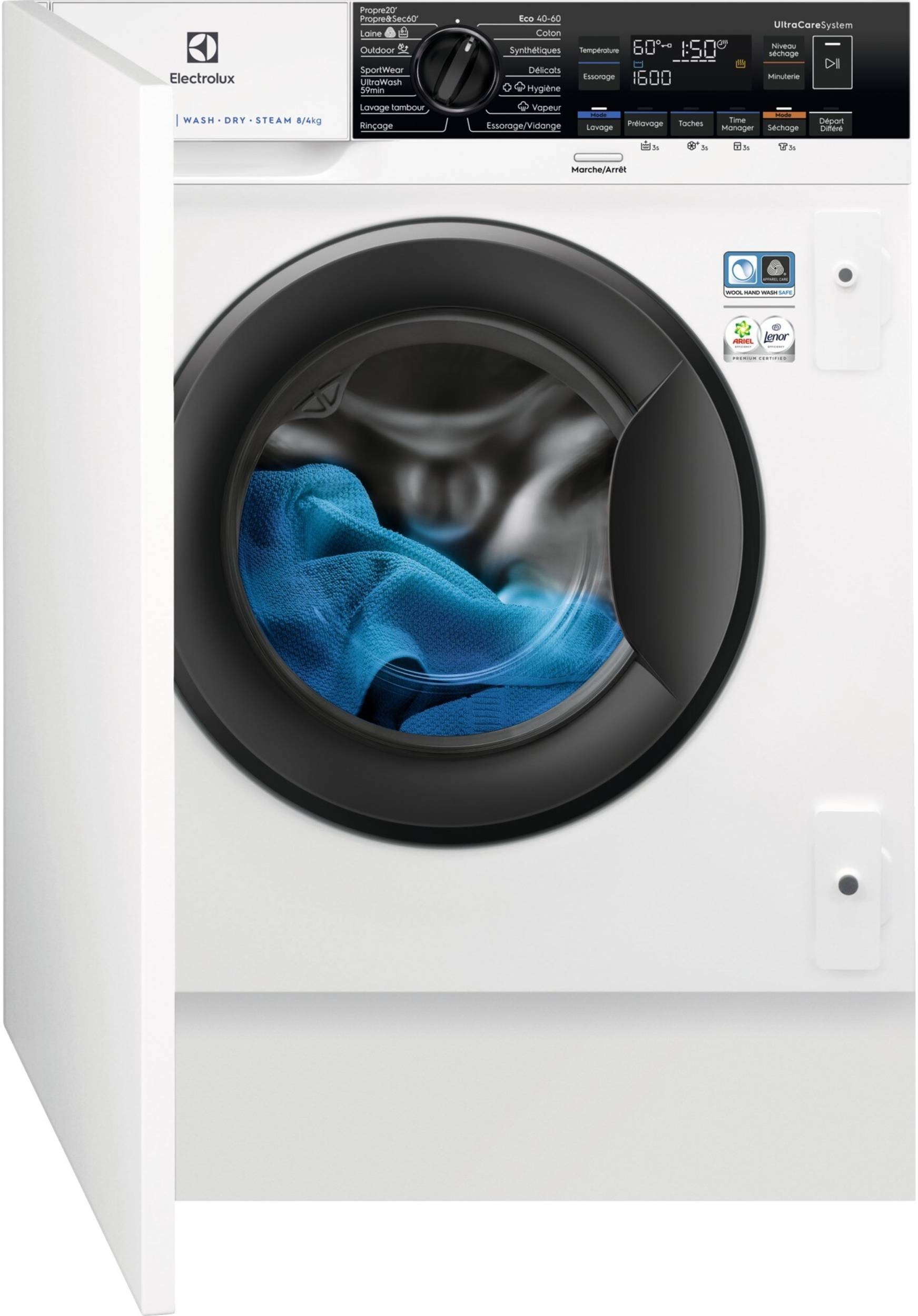 Lave linge sechant encastrable ELECTROLUX  EW8W1684BI