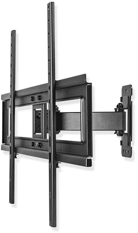 Support mural NEDIS Mouvement intégral 37-70" 600x400 35 kg Noir TVWM1450BK