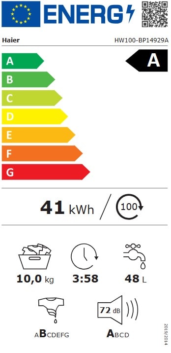 Lave linge Frontal HAIER  - HW100-BP14929A-S