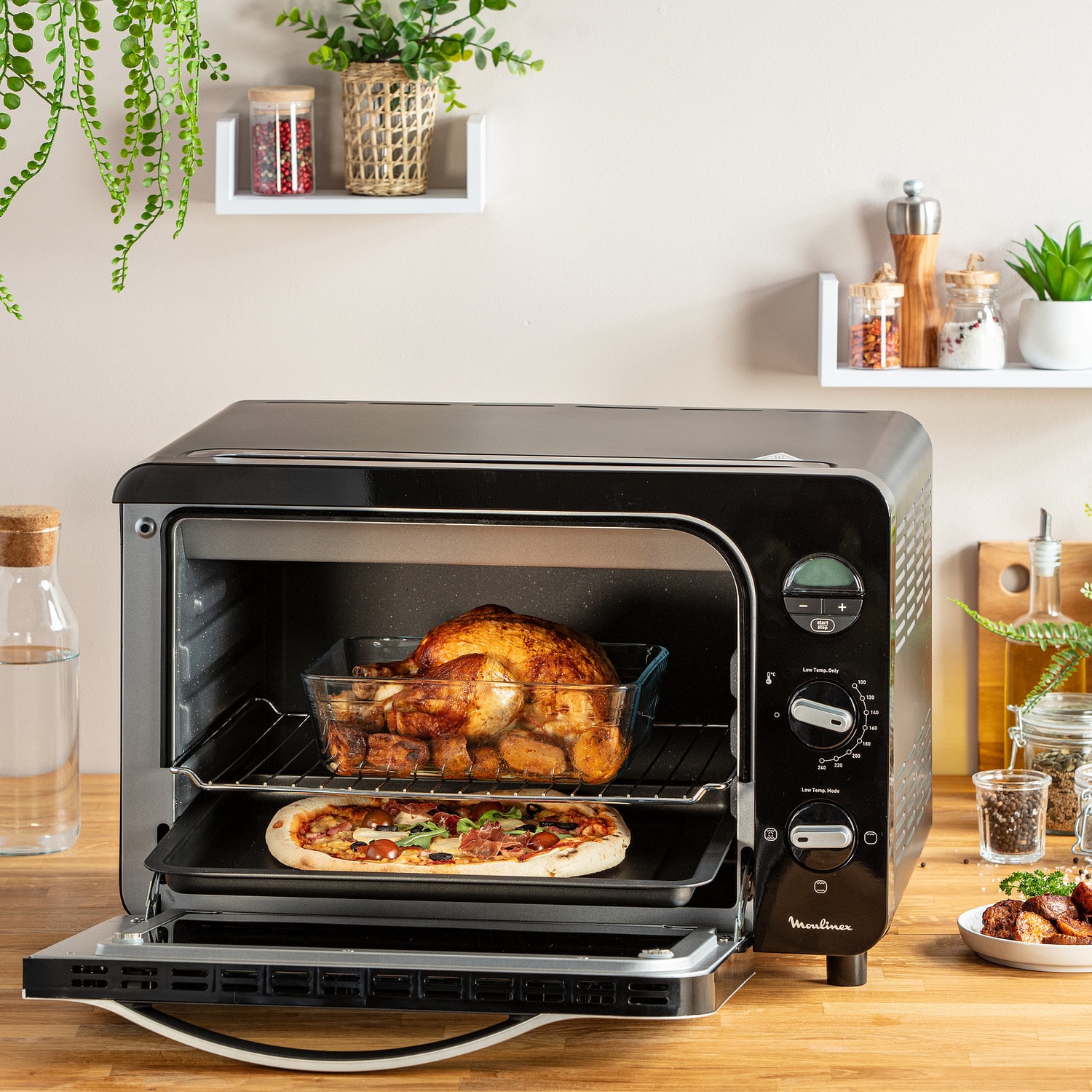 Mini four MOULINEX 39L Chaleur tournante Noir - OX283810