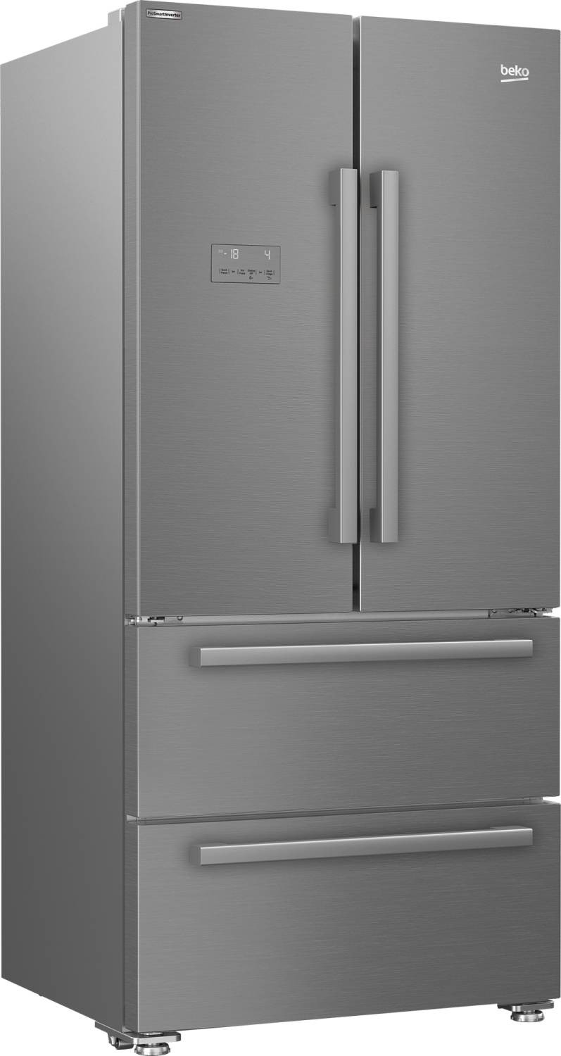 BEKO Réfrigérateur 4 portes Néo Frost Dual Cooling 539L Inox - GNE6049XPN