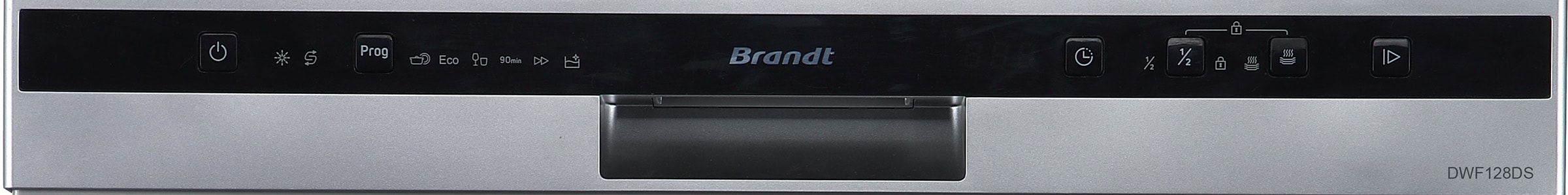 Lave vaisselle 60 cm BRANDT 14 couverts Ouverture auto porte 47dB Blanc - DWF3128DS