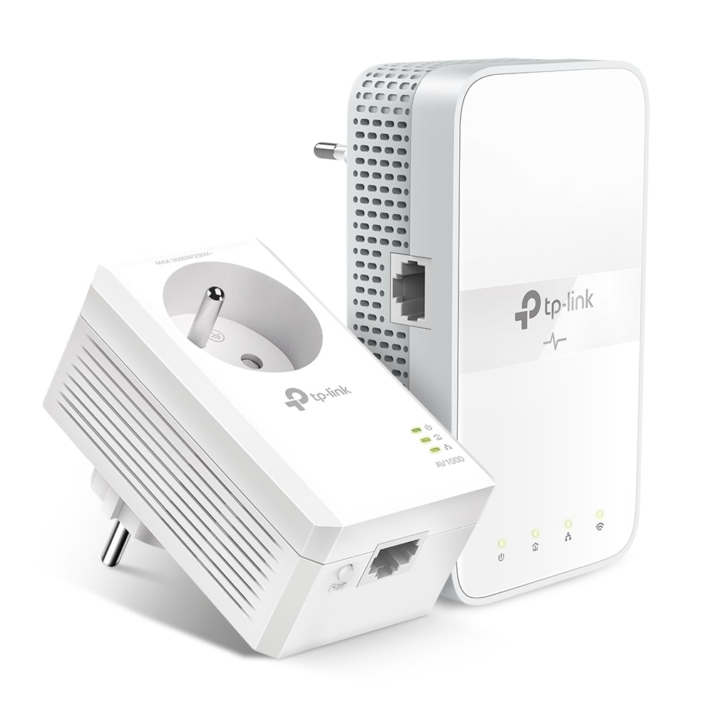 Adaptateur CPL TP-LINK Kit 2 WiFi 1200Mbps Prise gigogne AV2 CPL-TL-WPA7617
