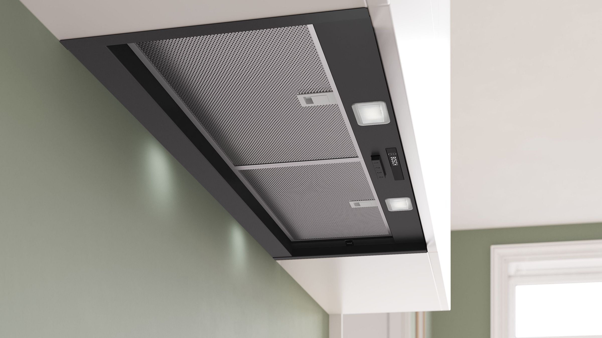 Hotte intégrée BOSCH 90cm 66dB Noir - DBB93BC60