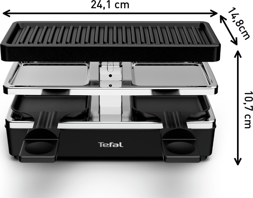 Raclette Multifonction TEFAL 2 personnes 400W Noir - RE230812