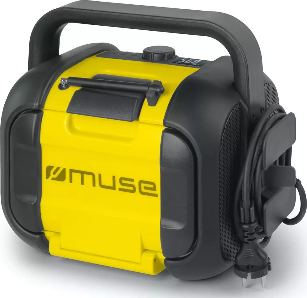 Enceinte portative MUSE Bluetooth 12h IP64 Radio FM Noir - M968BTY
