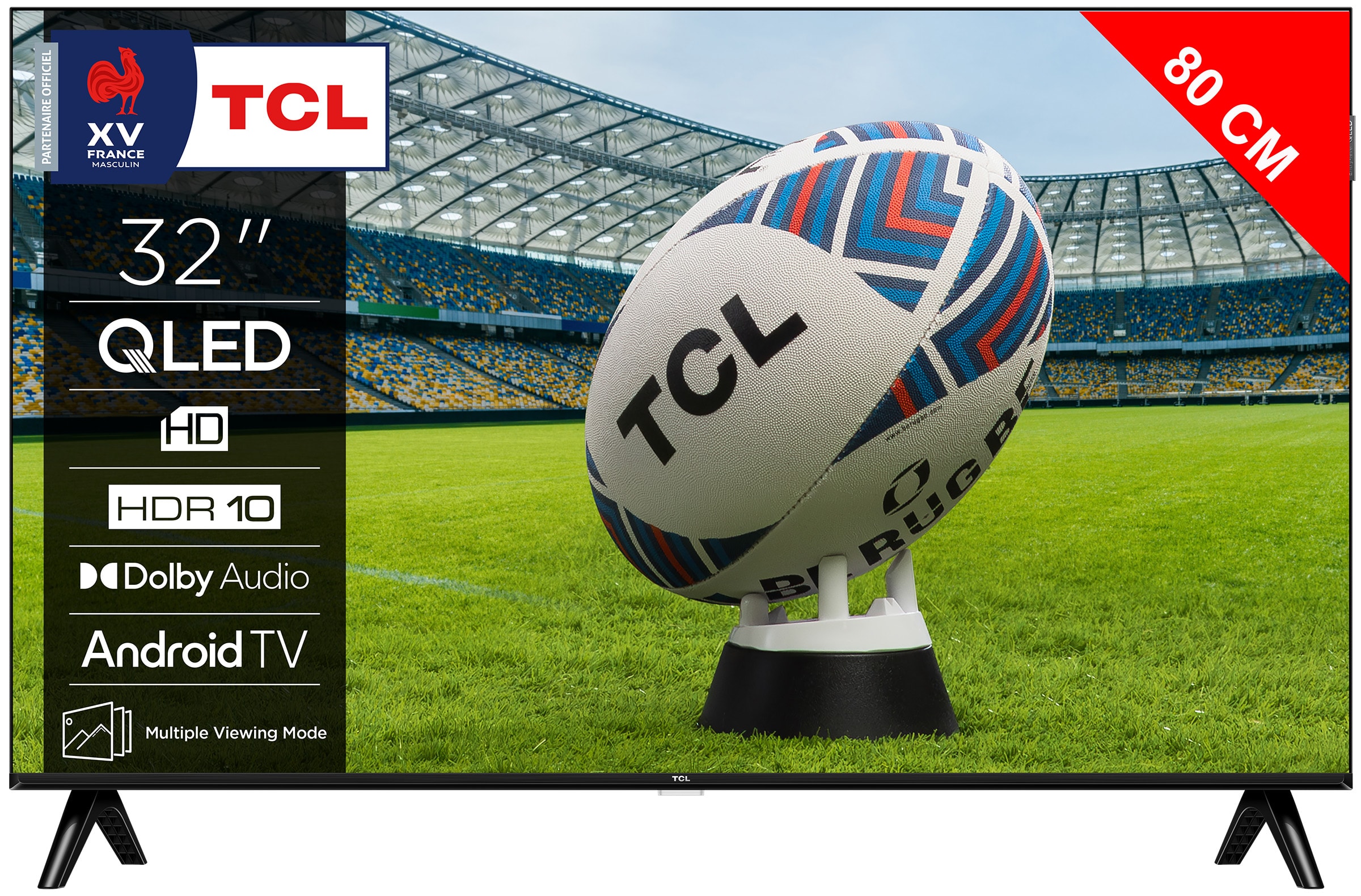 TV LED 80 cm TCL QLED HD, Chromecast intégré 32" - 32S4K TV LED 80 cm TCL QLED HD, Chromecast intégré 32" - 32S4K