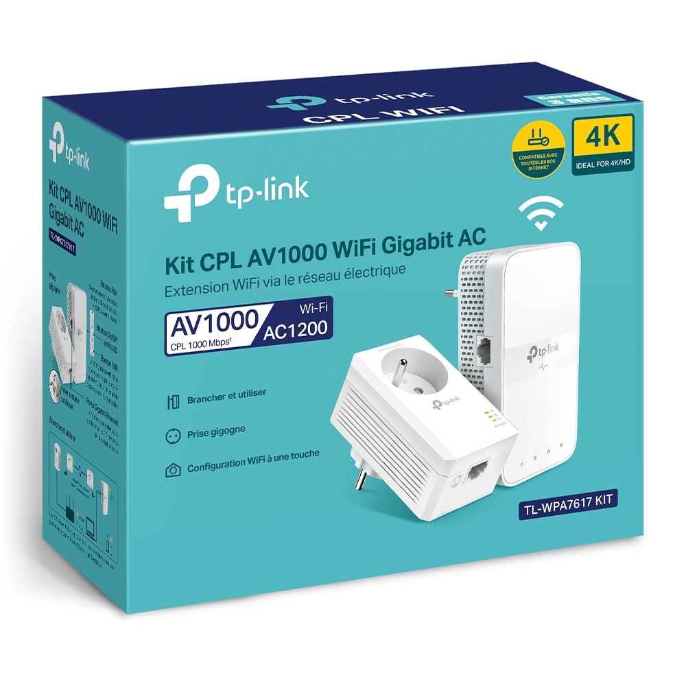 Adaptateur CPL TP-LINK - CPL-TL-WPA7617 Adaptateur CPL TP-LINK - CPL-TL-WPA7617