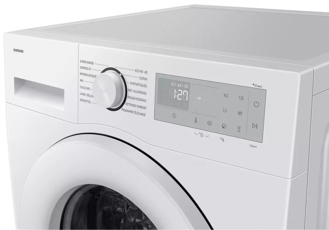 Lave linge Frontal SAMSUNG 10kg 1400trs/min Blanc - WW10FG5U34TH