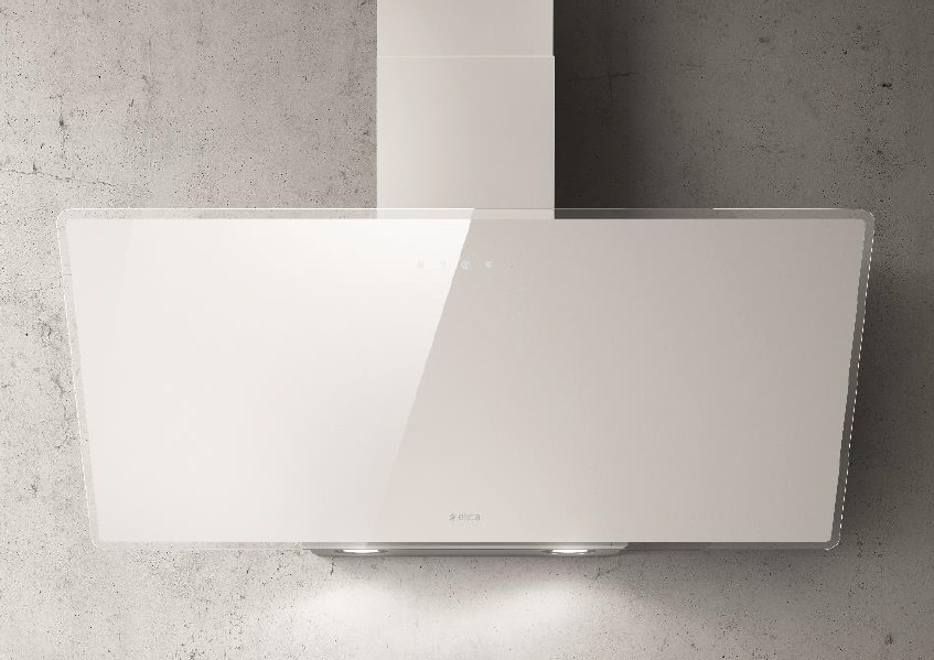 Hotte decorative murale ELICA , 3 vitesses, 67dB, 90cm, Blanc - SHIREWHA90