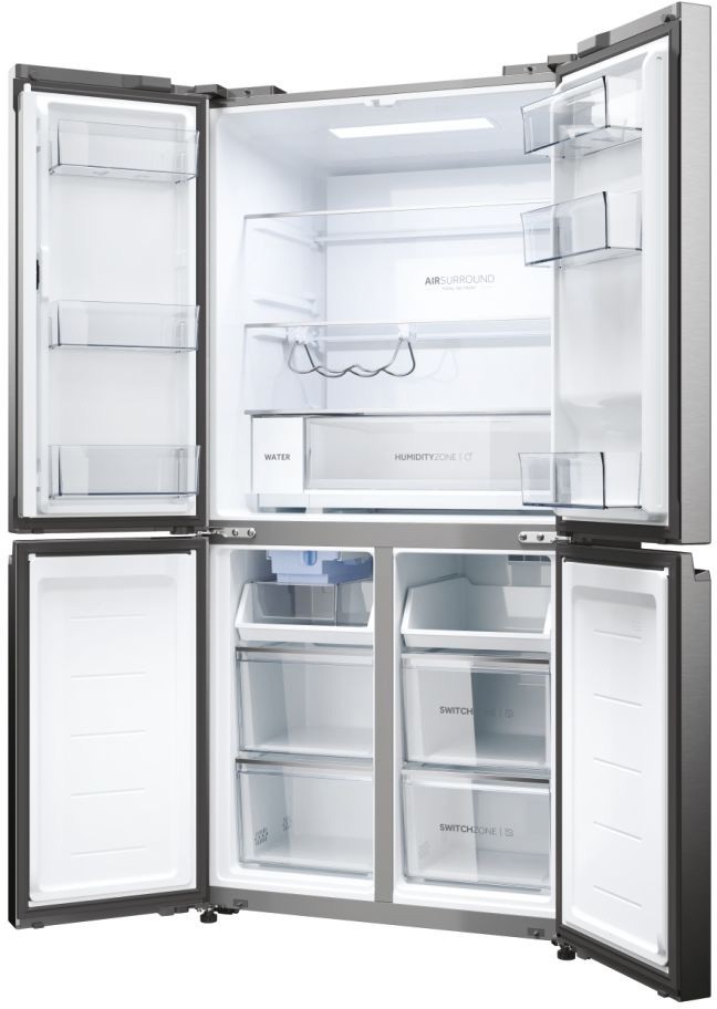 HAIER Réfrigérateur 4 portes No Frost 504L Inox - HCW58F18EHMP