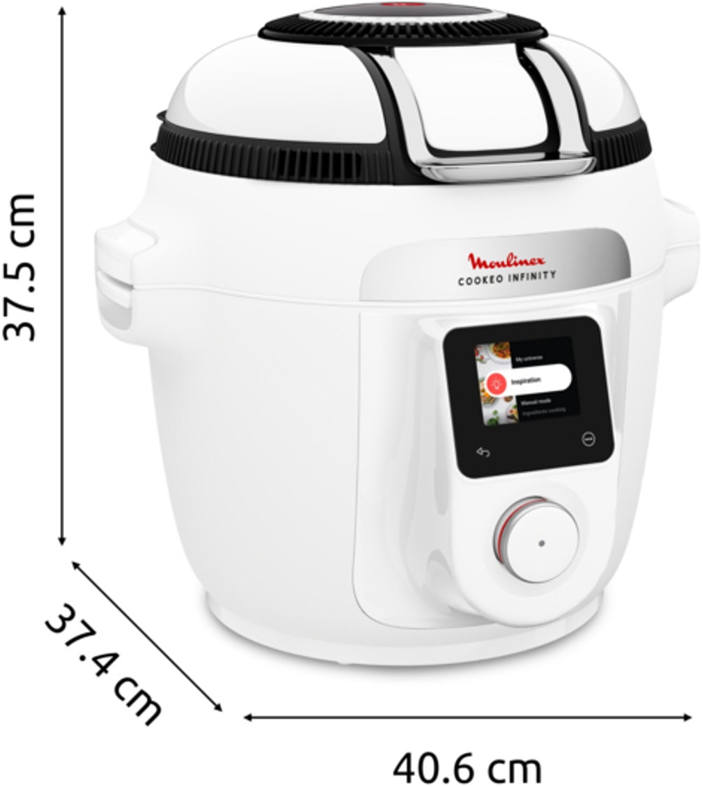 Robot cuiseur connecté SEB 4.3L 1600W Blanc - CE9721F0