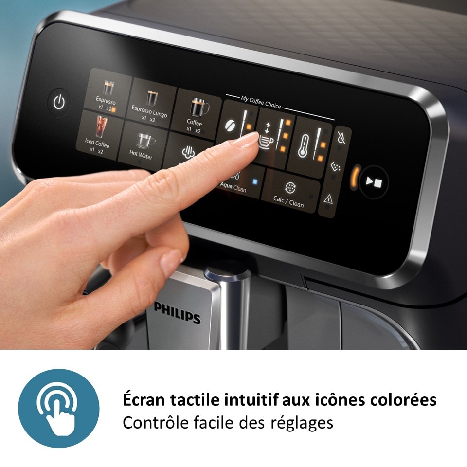 Robot expresso PHILIPS broyeur, Séries 3300, Noir - EP3321-40 Robot expresso PHILIPS broyeur, Séries 3300, Noir - EP3321-40