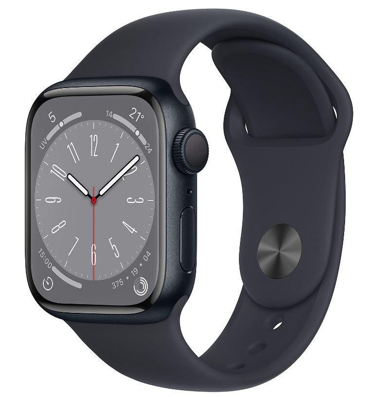APPLE Montre connectée Apple Watch Série 8 GPS 41mm Noir  WATCH8-MNP53NF