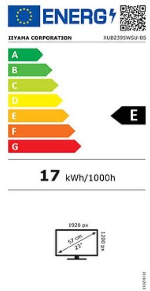 IIYAMA Ecran 22.5 pouces  - XUB2395WSU-B5