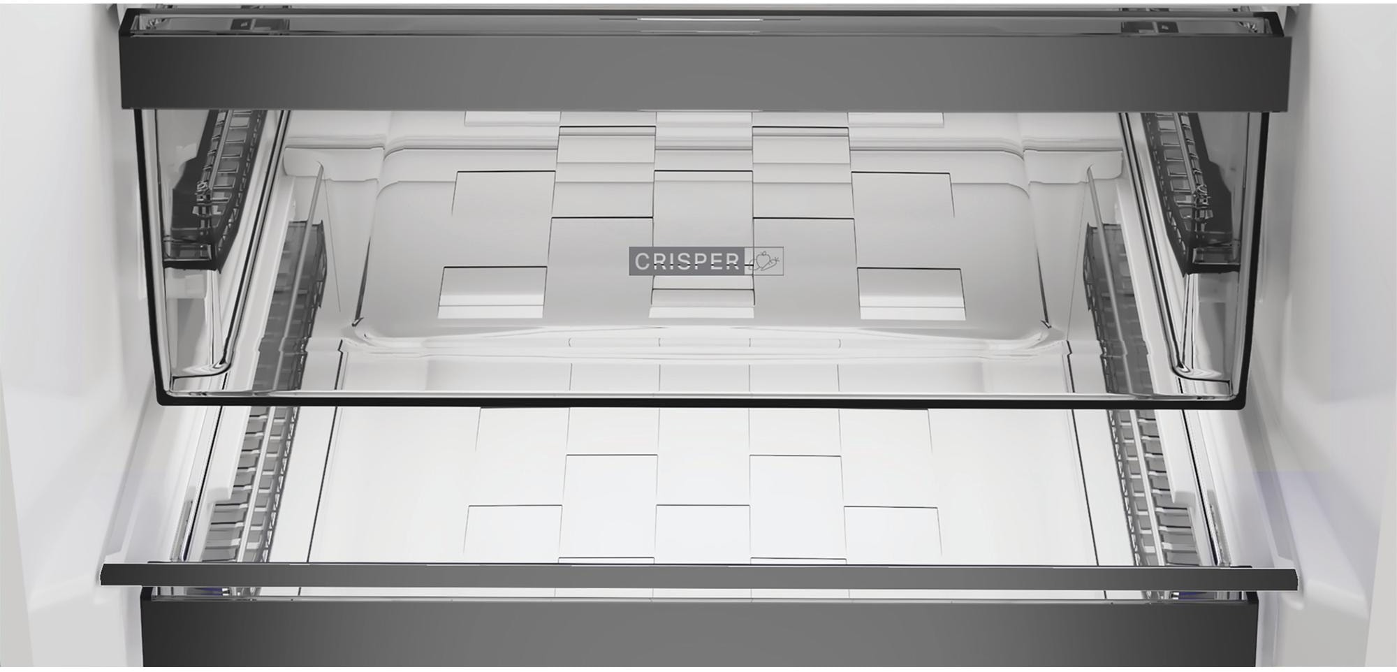 Réfrigérateur congélateur bas WHIRLPOOL 355L No Frost Inox - WHK25404XP5E
