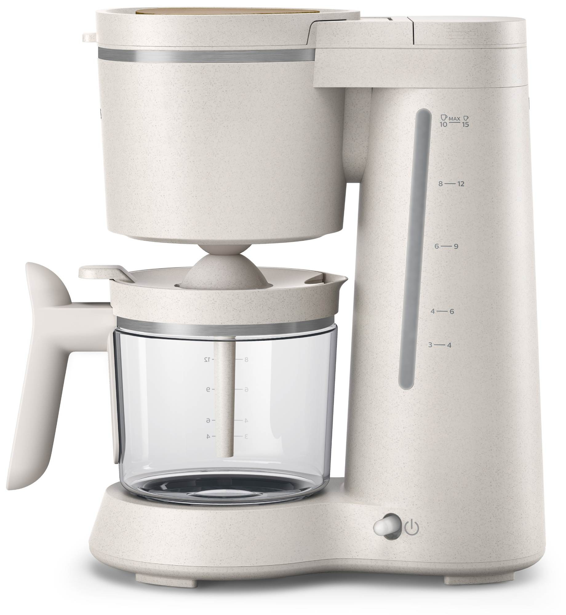 Cafetière PHILIPS à filtre, Série 5000, Eco Concious Edition, 1,2L, Blanc - HD5120/00