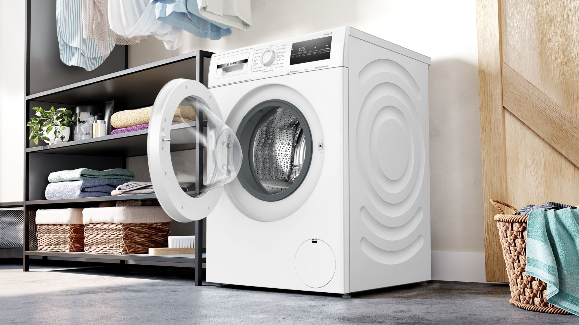 Lave linge Frontal BOSCH 8kg 1400trs/min Blanc - WAN2827UFR