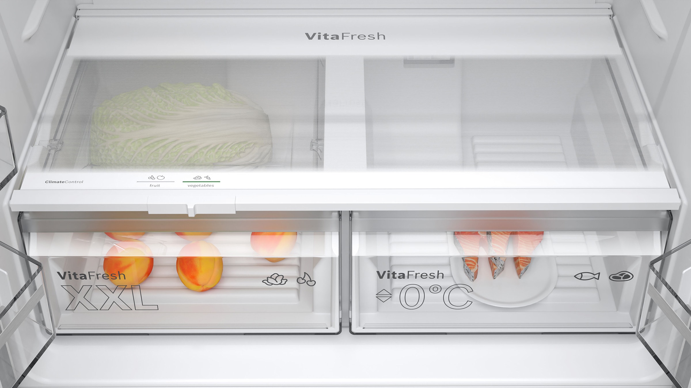 Réfrigérateur 4 portes BOSCH Série 4, Froid No Frost, 605L, Inox - KFN96VPEA Réfrigérateur 4 portes BOSCH Série 4, Froid No Frost, 605L, Inox - KFN96VPEA
