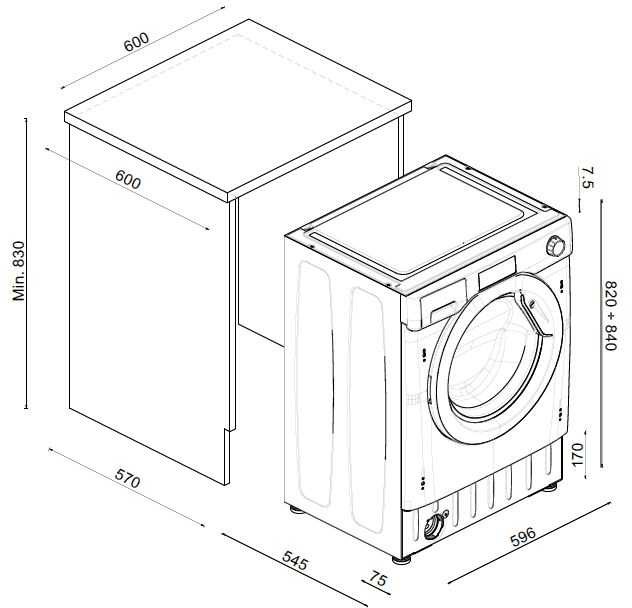 CANDY Lave linge encastrable 60cm, 1200 trs/ min, 7kg, Blanc - CBW27D1E-S