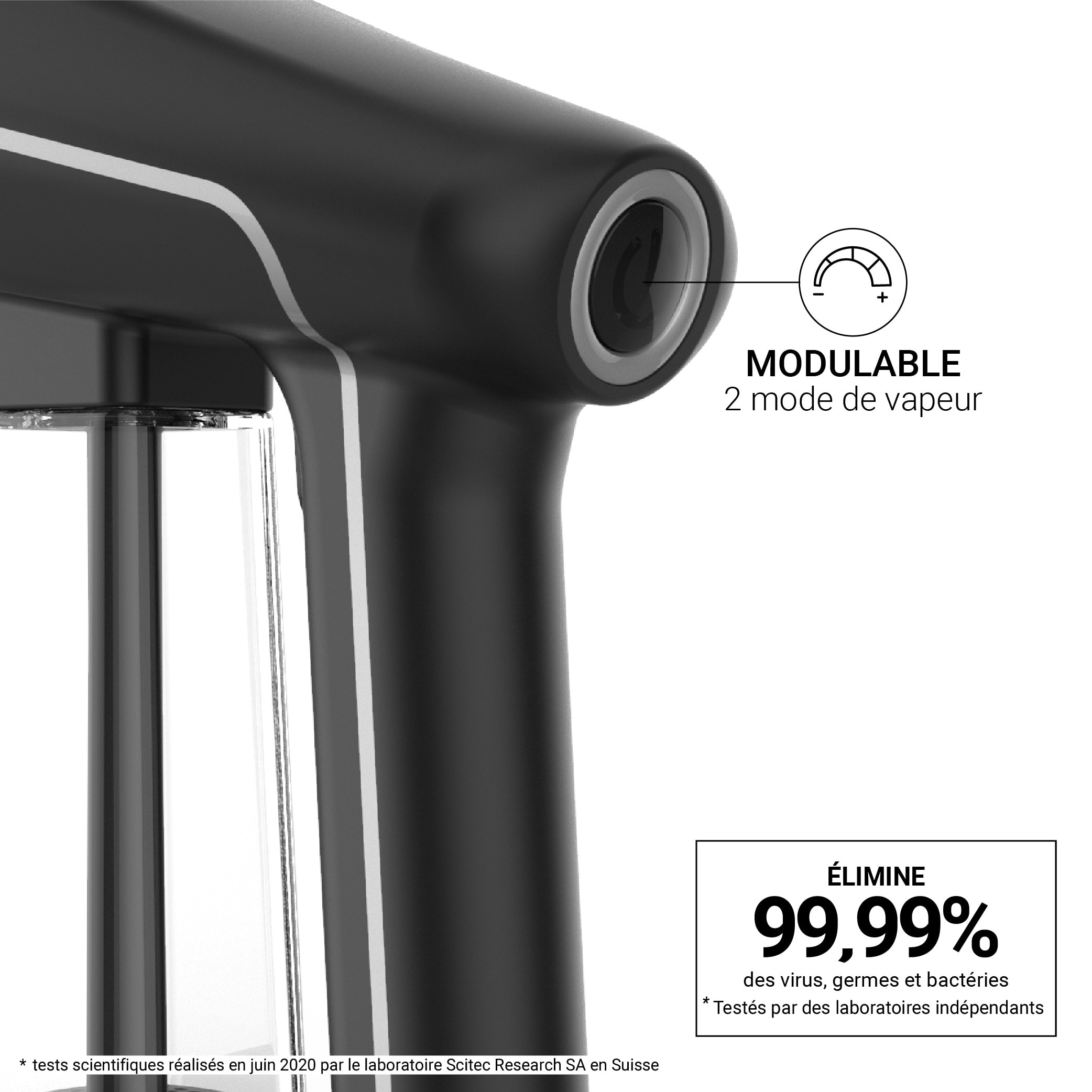 Défroisseur vapeur STEAMONE , 1800W, Noir - SN200B