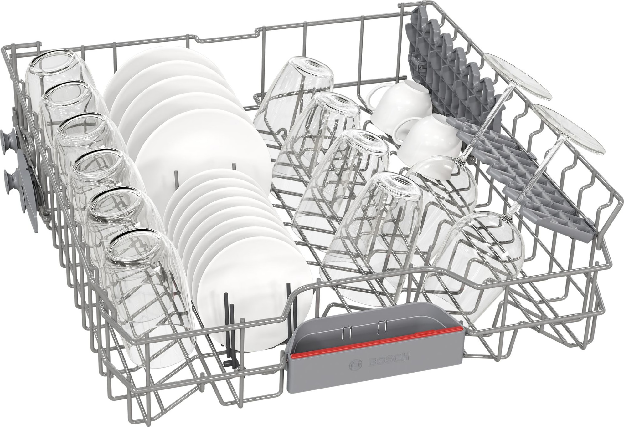 Lave vaisselle tout integrable 60 cm BOSCH Connecté 14 couverts 46dB Blanc - SMH4HVX14E