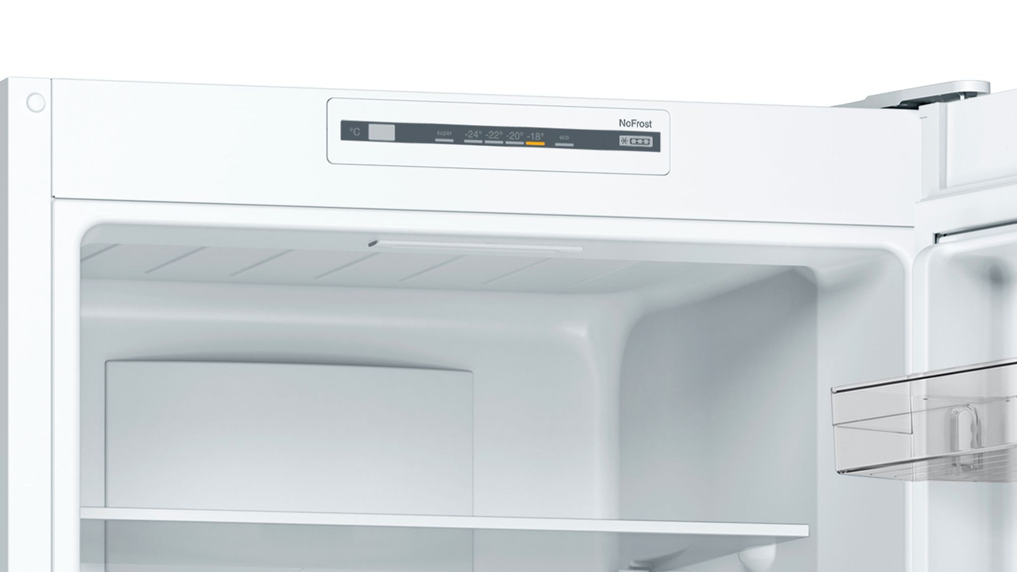 BOSCH Réfrigérateur congélateur bas Série 2 No Frost Multi AirFlow 279L Blanc