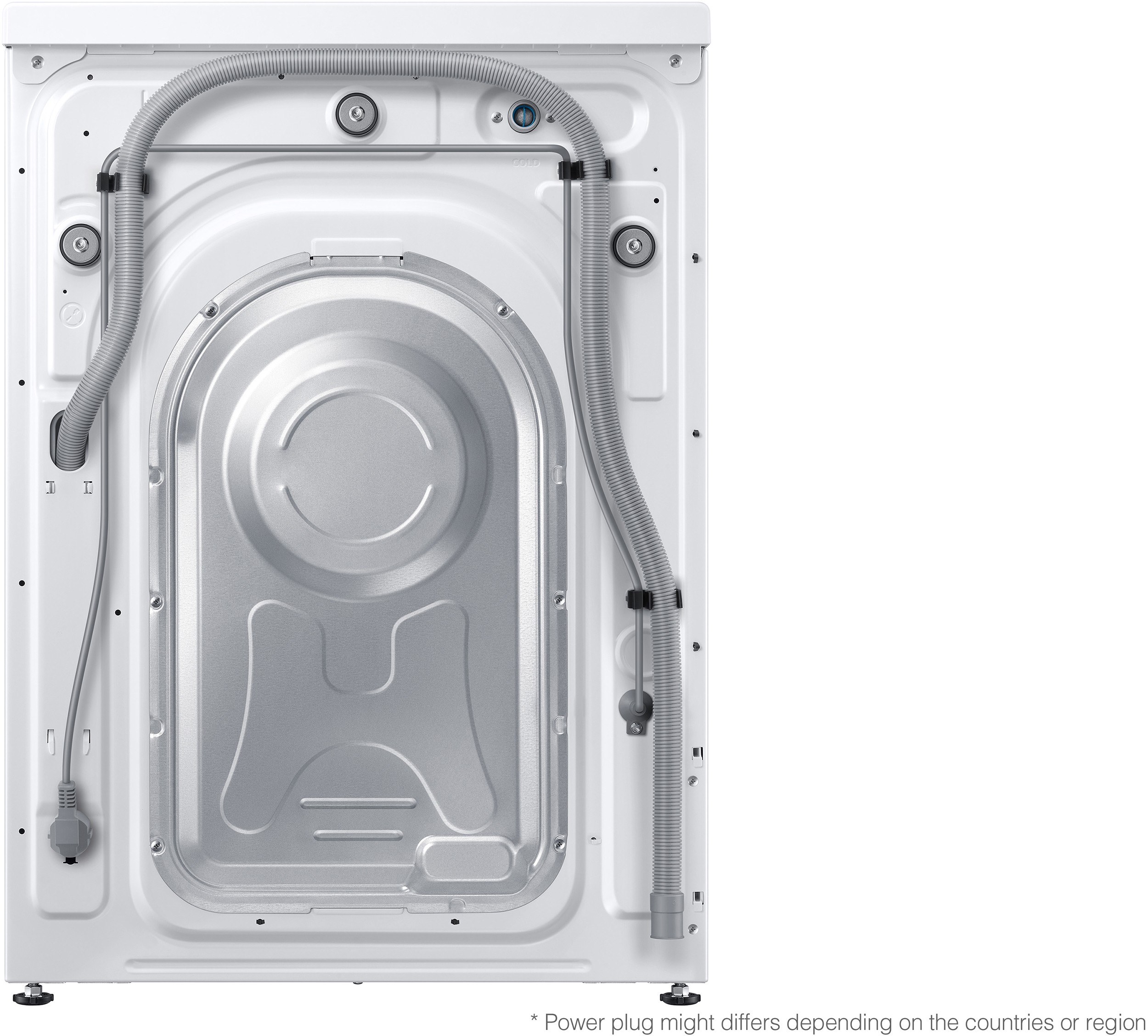 Lave linge sechant Frontal SAMSUNG Ecobubble, 1400 trs/mn, 8/5kg, Blanc - WD80T4046EWEF