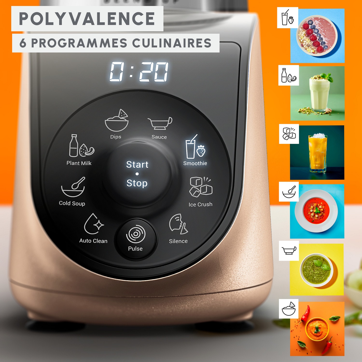 Blender MOULINEX 1000W 0.85L Dune - LM190AF0