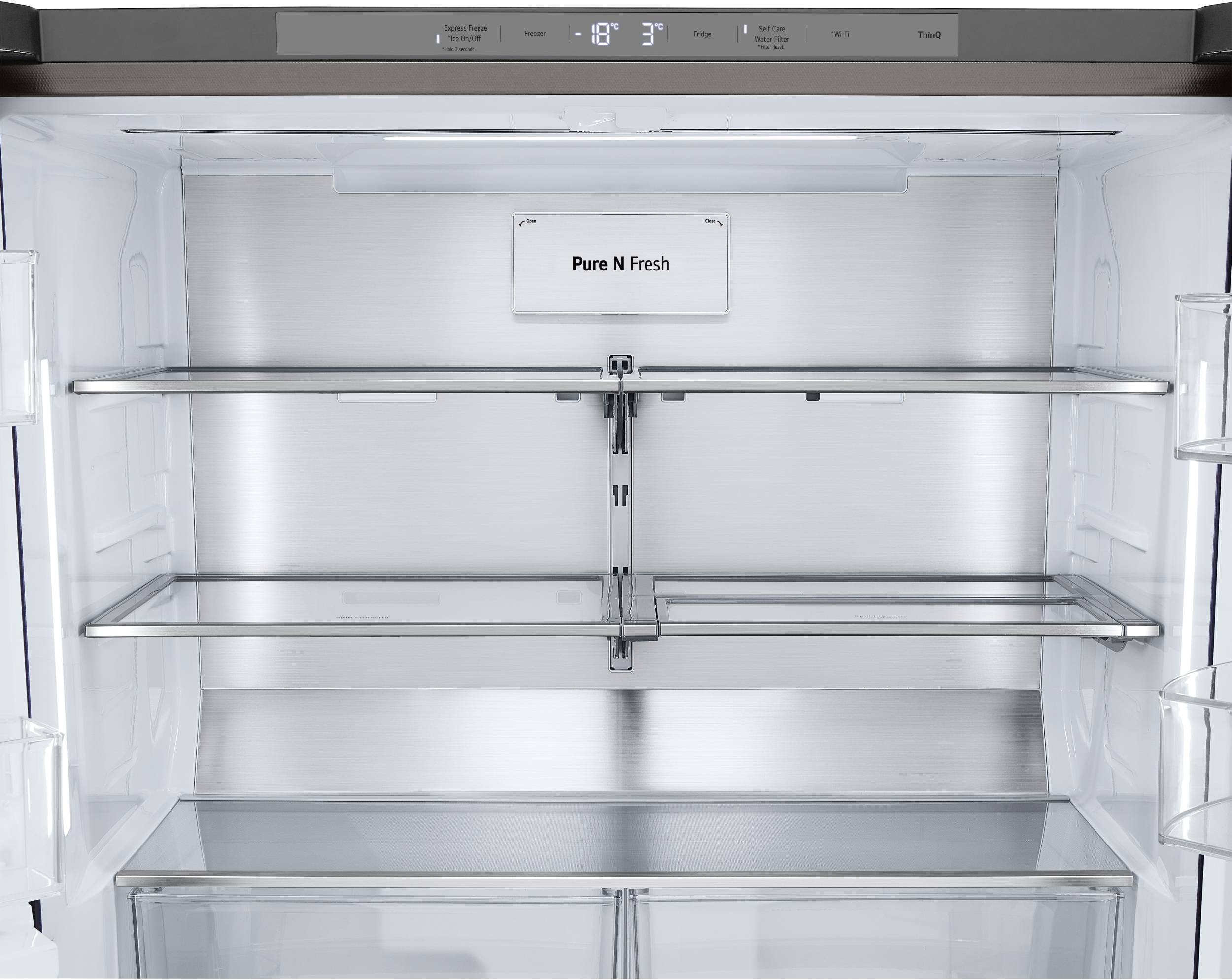 LG Réfrigérateur américain InstaView DoorCooling 638L Inox - GMG960MBJE