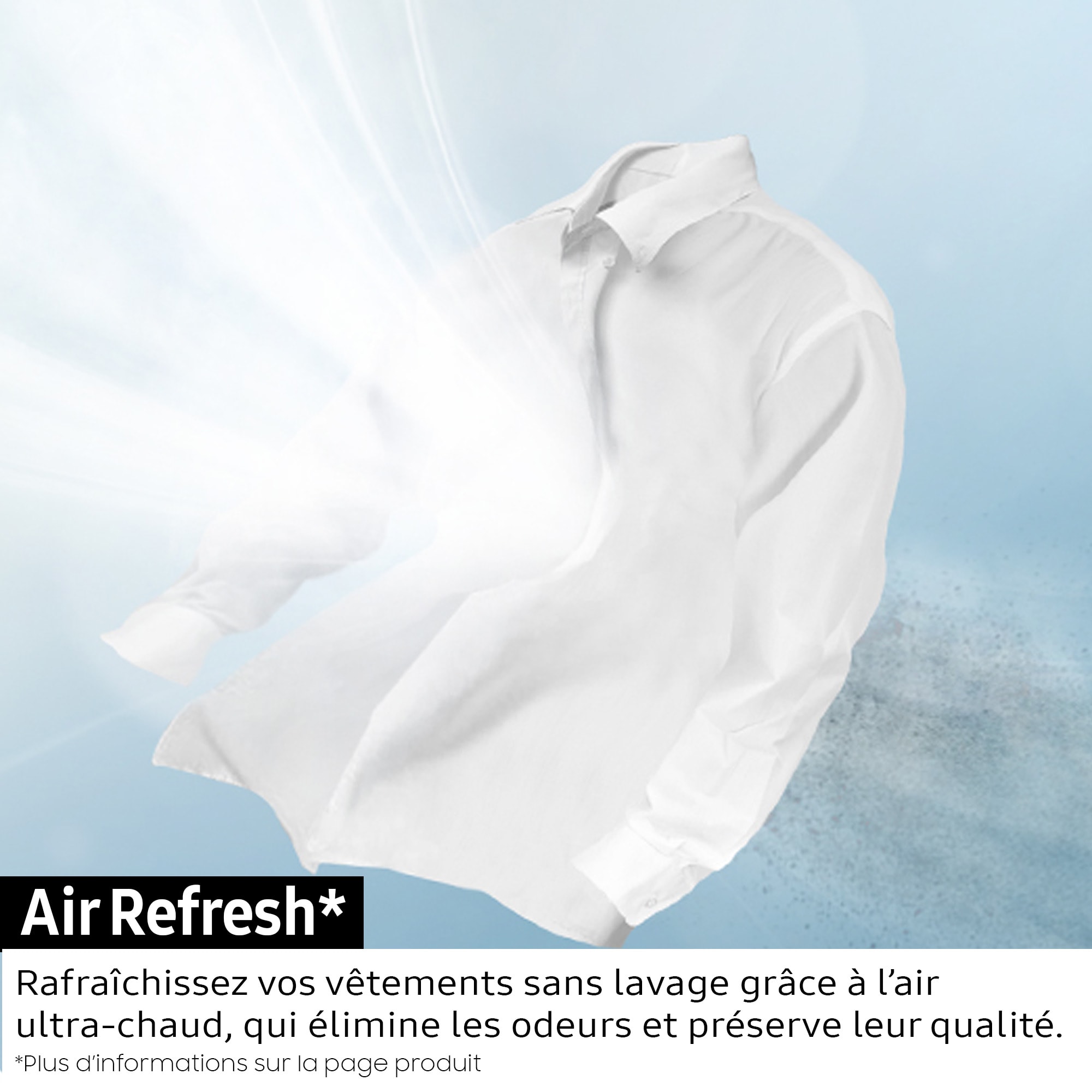 Sèche-linge pompe à chaleur SAMSUNG QuickDrive, 9Kg, Blanc - DV90DG6845LE