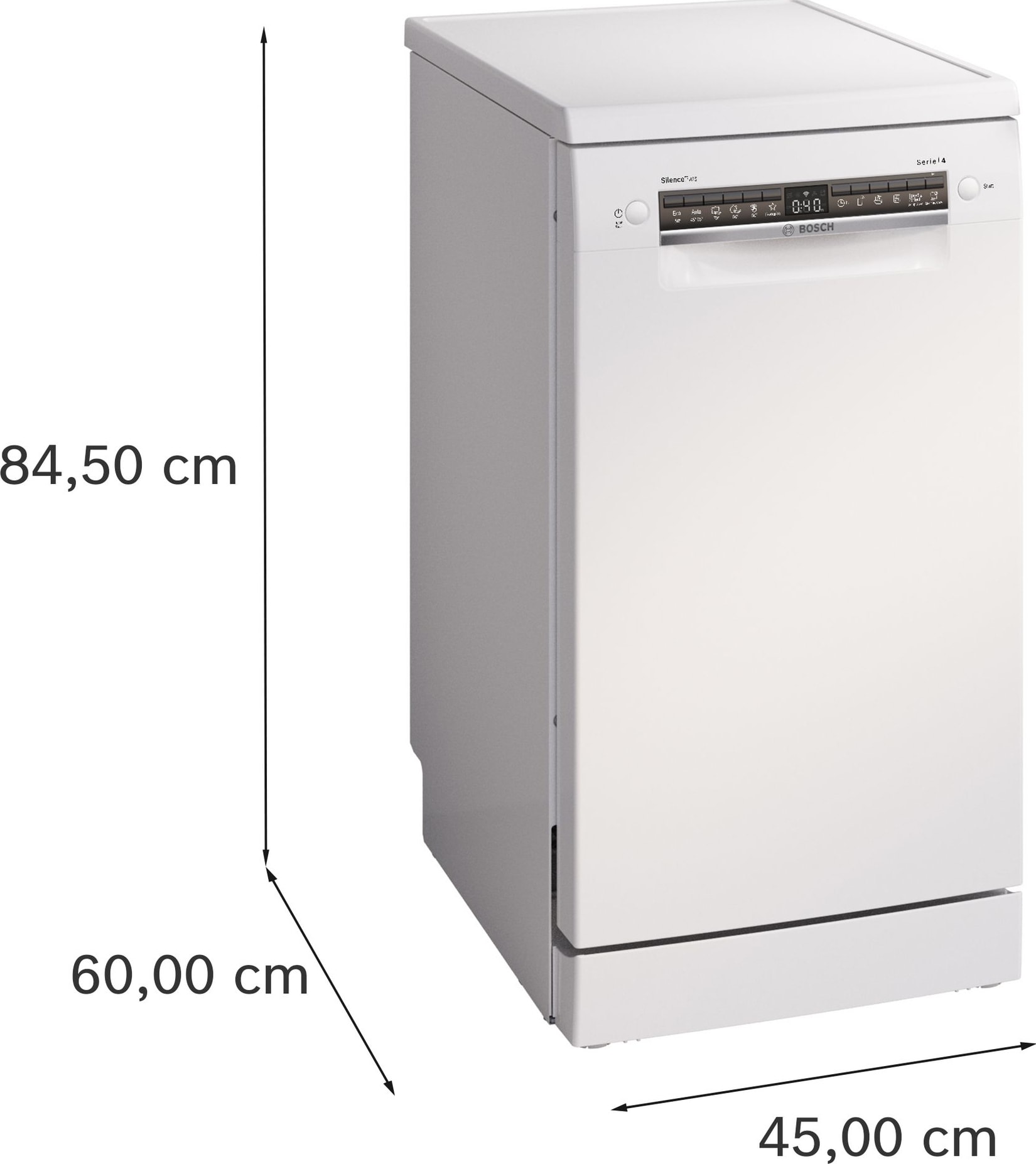 Lave vaisselle 45 cm BOSCH 10 couverts 43dB Gris - SPS4EMI17E