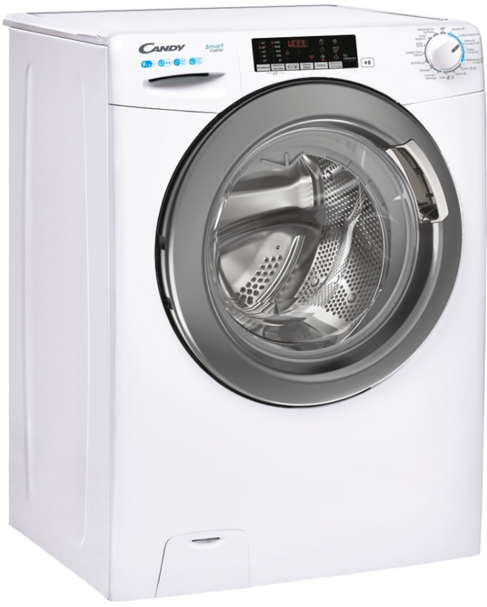 Lave linge sechant Frontal CANDY , 1400trs/mn, 9/6 kg, Blanc - CSWS496TWMRE/FR