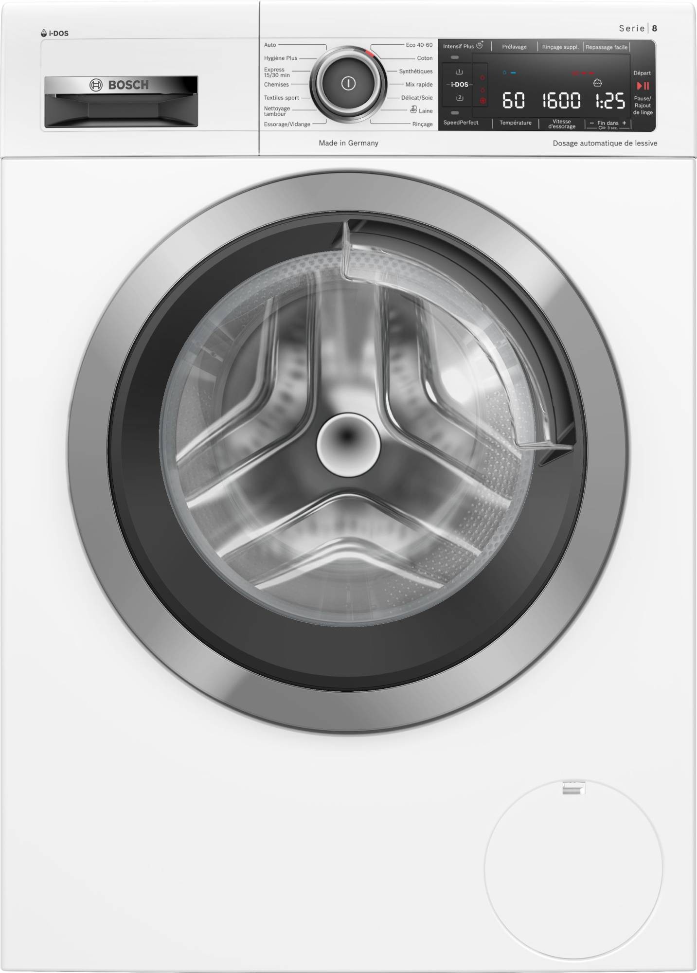 BOSCH Lave linge Frontal Serie 8 i-DOS 1600 trs/ min 10kg - WAX32K70FR