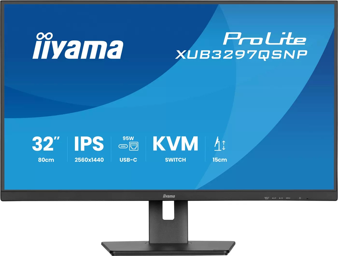Ecran 32 pouces IIYAMA IPS USB-C Noir XUB3297QSNP-B1