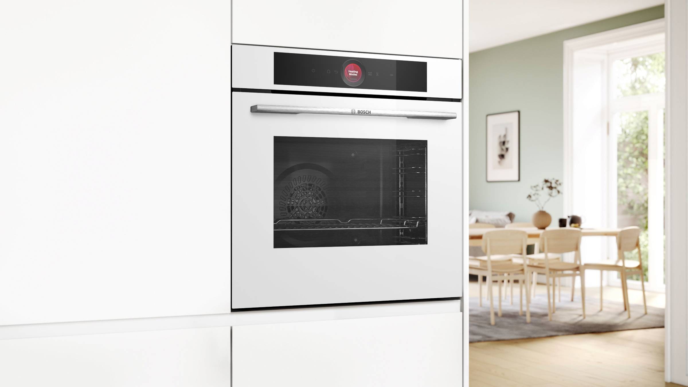 Four encastrable pyrolyse BOSCH Chaleur tournante Connecté 71L Blanc - HBG7741W1