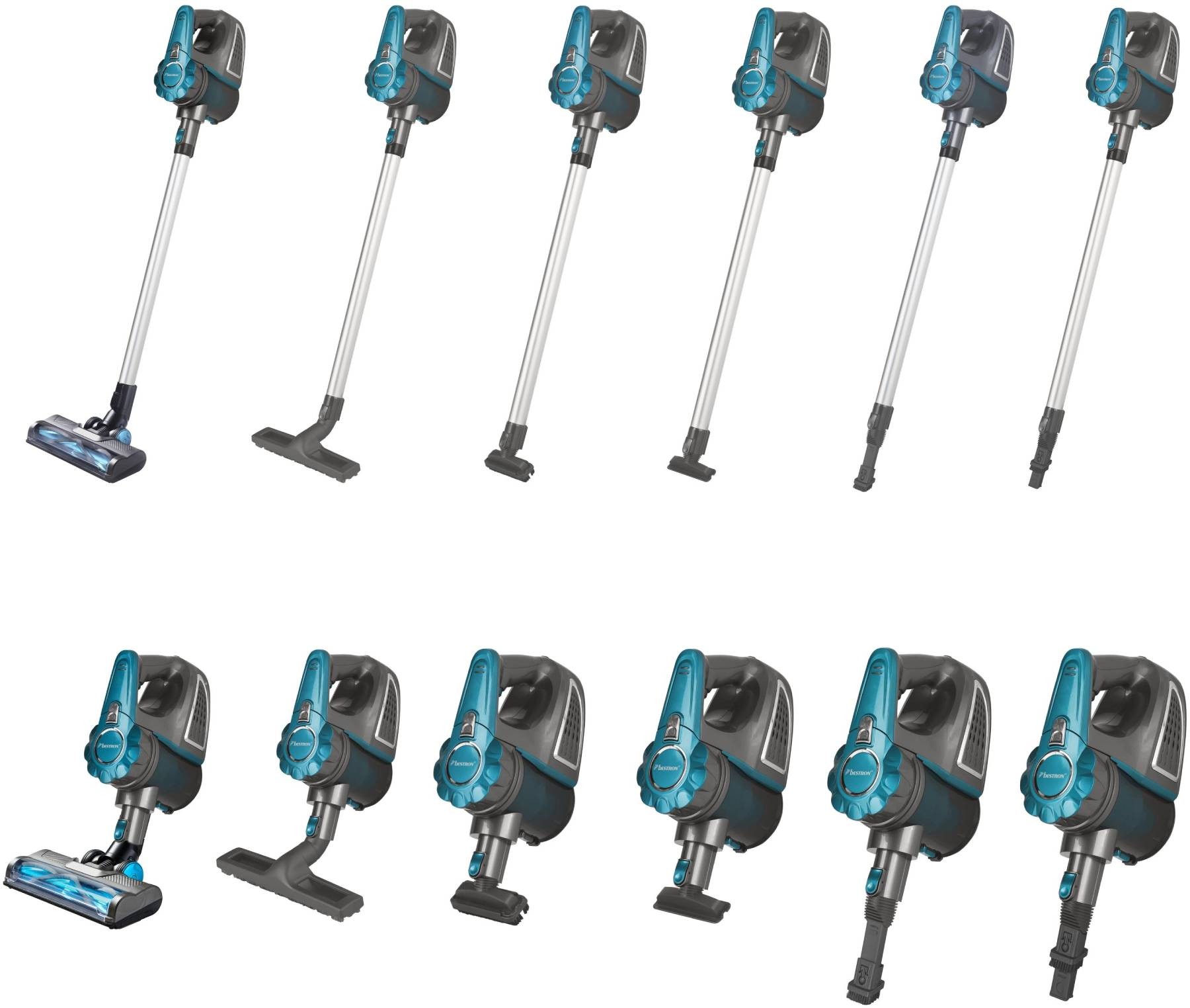 Aspirateur balai BESTRON sans fil Pure and Clean 600W Bleu - AVC850A